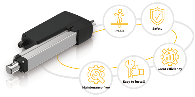 Powerful Actuators for Heavy Lifting in AGV and AMR